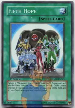 Fifth Hope TAEV-EN045 Super Rare 1st Edition LP Yugioh - Image 1