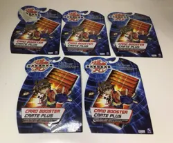 Bakugan Battle Brawlers Card Booster Packs Spin Master 2008 Unopened Set Of 5 - Image 1