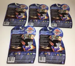 Bakugan Battle Brawlers Card Booster Packs Spin Master 2008 Unopened Set Of 5 - Image 2