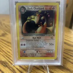 Dark Charizard PSA 8 2000 Pokemon Rocket Unlimited Holo Rare #4/82 - Image 3