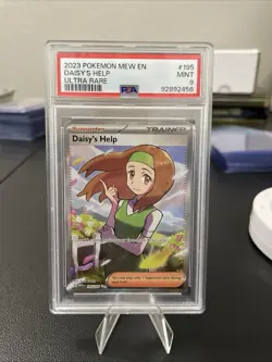 Pokemon MEW EN 151 Ultra Rare Daisys Help 195/165 Graded PSA 9 - Image 1