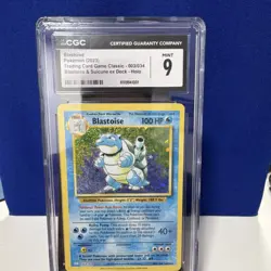 Blastoise Pokemon TCG Classic 003/034 Holo CGC 9 100 HP - Image 1