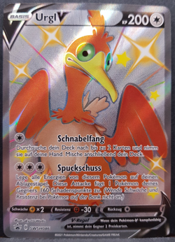 Urgl V SWSH086 Glanzendes Schicksal Shiny Promo Pokemon Pokemon Karte DE NM - Image 1