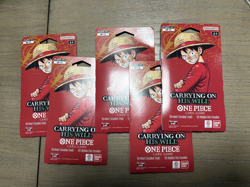 (5) ENGLISH One Piece CCG: Carrying On His Will - Sleeved Booster Pack lot OP-13 - Image 1