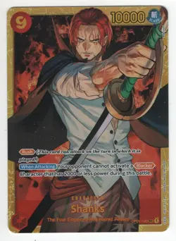 One Piece Shanks OP01-120 SEC PRB01 The Best - Secret Rare - English - Unplayed - Image 1