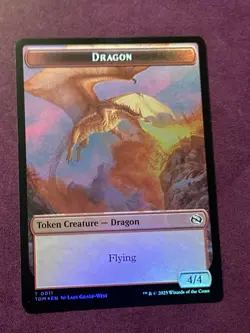 Reliquary Dragon / Dragon Token Foil NM Tarkir: Dragonstorm Magic the Gathering - Image 1