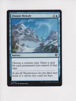 MAGIC THE GATHERING MTG COMMANDER: LORWYN ECLIPSED DISTANT MELODY - Image 1