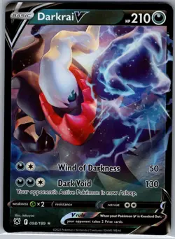 Darkrai V 098/189 SWSH10: Astral Radiance - Pokemon Card - NM - Image 1