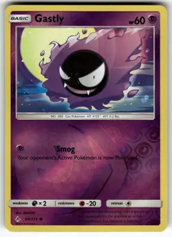 Gastly (68) 68/214 SM - Unbroken Bonds LP Pokemon Card TCG - Image 1