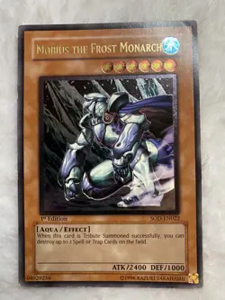 Yu-Gi-Oh Mobius the Frost Monarch 1st Edition Ultimate Rare SOD-EN022 HP - Image 1