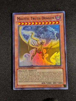 Yugioh - Malefic Truth Dragon CT09-EN016 Limited Super Rare NM - Image 1
