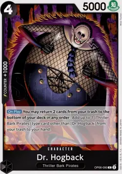 Dr Hogback OP06-090 R Wings of Captain One Piece Card - Image 1