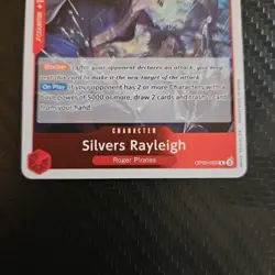 One Piece Silvers Rayleigh (OP09-005) OP09 Emperors in the New World NM TCG - Image 3