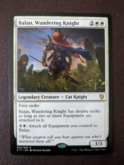 BALAN, WANDERING KNIGHT C17 - Magic The Gathering MTG Collectible Card game rare - Image 1