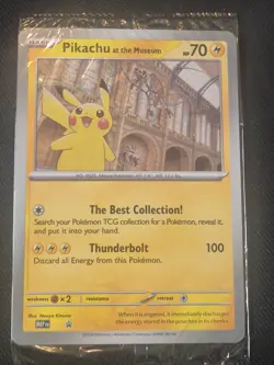 Pokemon TCG Promo Oversized Card - Pikachu at the Museum (Sealed) - UK - Image 2