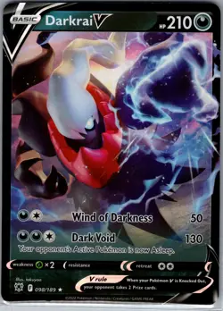Darkrai V 098/189 SWSH10: Astral Radiance - Pokemon Card - NM - Image 1