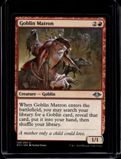 MTG Magic the Gathering Goblin Matron (129/316) Modern Horizons NM - Image 1