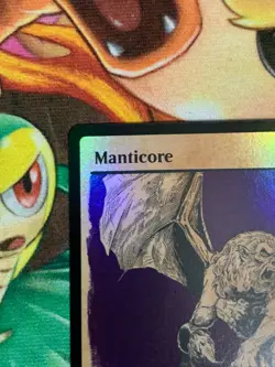 C754 MAGIC GATHERING FORGOTTEN REALMS FOIL SHOWCASE BEHOLDER MANTICORE NM MTG - Image 3