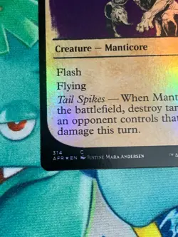 C754 MAGIC GATHERING FORGOTTEN REALMS FOIL SHOWCASE BEHOLDER MANTICORE NM MTG - Image 4