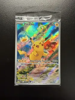 Pokemon TCG - Pikachu - Scarlet & Violet 027 Black Star Promo Sealed - Image 1