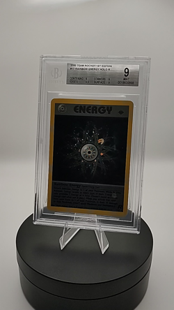 Pokemon 1st Edition Rainbow Energy 17/82 Team Rocket Holo BGS 9 - Image 2