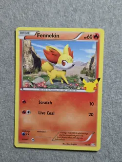 Pokemon TCG Fennekin 14/25 McDonald's 25th Anniversary Regular Promo - Image 1