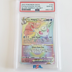 PSA 10 2022 POKEMON SWSH ALOLAN VULPIX VSTAR SILVER TEMPEST SECRET RAINBOW #197 - Image 2