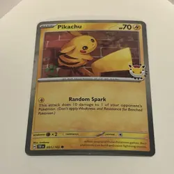 Pikachu 051/162 Cosmos Holo Temporal Forces 30th Anniversary Pokemon TCG NM - Image 1