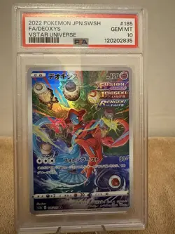 2022 Pokemon JPN Sword & Shield VSTAR Universe #185 Full Art/DeoxyS PSA 10 - Image 1