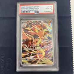 Pokemon 2025 Ethans Typhlosion 190/182 Illustration Rare GEM MINT PSA 10 - Image 1
