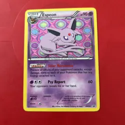 2013 Pokemon, Black & White Promos, #BW92 Espeon, Holo Black Star Promo - Image 1