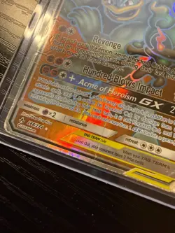 2019 Pokemon Sun Moon Unbroken Bonds Marshadow Machamp GX Full Art #198/214 DMG - Image 3