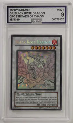 Black Rose Dragon - Ghost Rare - CSOC-EN039 Unlimited AGS 9 Crossroads Of Chaos - Image 1