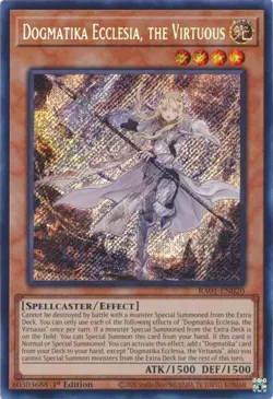 Dogmatika Ecclesia, the Virtuous - RA01-EN020 - Secret Rare - Yugioh - Image 1