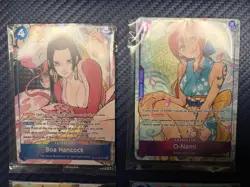One Piece Card TCG Peach Momoko And Sealed Illustration Box Lot Boa Nami Law TR - Image 2