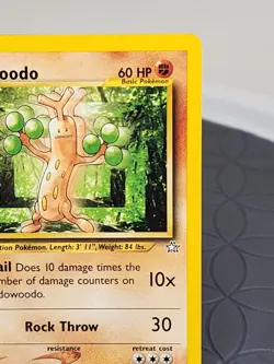 First Edition Sudowoodo Pokemon Card Neo Genesis - Image 4