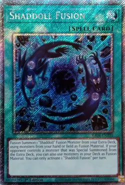 RA04-EN231 SHADDOLL FUSION PLATINUM SECRET RARE 1ST EDITION YuGiOh CARD - Image 1