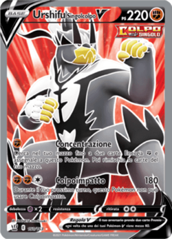Pokemon TCG Single Strike Urshifu V 150/163 ITA EXC/NM Battle Styles - Image 1