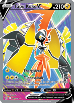 Pokemon TCG Tapu Koko V 147/163 ITA EXC/NM Battle Styles Stili di Lotta - Image 1