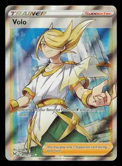 Pokemon TCG Volo (Full Art) Trainer 196/196 Swsh11: Lost Origin Ultra Rare Holo - Image 1