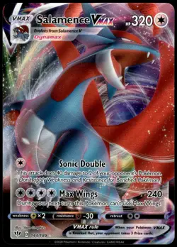 Salamence VMAX 144/189 Darkness Ablaze Holo Rare VMAX NM Pokemon 2020 - Image 1