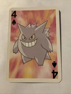 Pokemon Gengar - Mini Playing Cards Red Deck 1999 Minty - Image 1