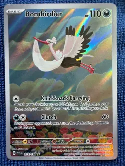 Bombirdier 219/198 Pokemon Card Scarlet Violet Illustration Rare Near Mint - Image 1