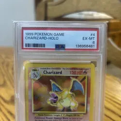 PSA 6 Charizard Base Set Holo 4/102 Pokemon Card - Image 2