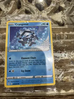 Cryogonal 043/203 Holo Holiday Advent Calendar 2023 Snowflake Stamp Pokemon Card - Image 1