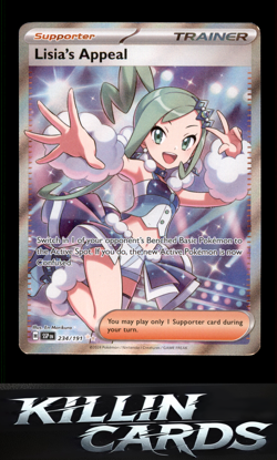 Lisia's Appeal - 234/191 234/191 Pokemon Ultra Rare SV08: Surging Sparks Card NM - Image 1