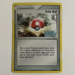 Pokemon Tcg Poke Ball 82/100 Stamped Reverse Holo EX Crystal Guardians VLP Card! - Image 1