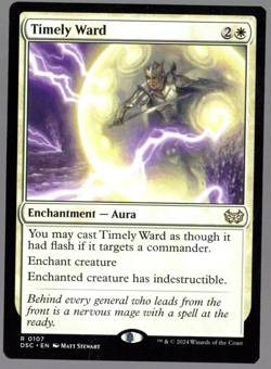 Timely Ward 0107 Non Foil Rare Duskmourn MTG Near Mint - Image 1