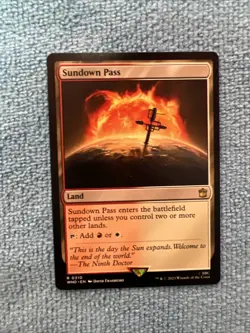 Sundown Pass Universes Beyond: Doctor Who Magic the Gathering MTG #0310 - Image 1