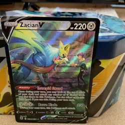 Pokemon Zacian V TG21/30 Astral Radiance Ultra Rare Holo 220 HP Basic 230 Attack - Image 1